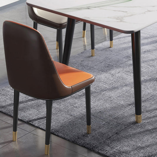 Sintered Stone Dining Table 4 Legs Base Rectangle Table for Home Clearhalo ' dining_table' 'Dining Tables & Seating' 'Dining Tables' 'furn' 'furn_dining_table' 'Furniture' 'furniture_dining_table' 'Kitchen & Dining Furniture' 'kitchen&dining_furn' 'kitchen' 'kitchen_dining_table' 4239007