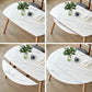 Modern White Round Dining Table Sintered Stone Kitchen Dining Table with 4 Legs Base Clearhalo ' dining_table' 'Dining Tables & Seating' 'Dining Tables' 'furn' 'furn_dining_table' 'Furniture' 'furniture_dining_table' 'Kitchen & Dining Furniture' 'kitchen&dining_furn' 'kitchen' 'kitchen_dining_table' 4239016