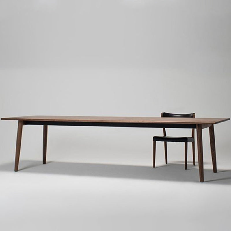 Contemporary Solid Wood Brown Table Rectangle Standard Dining Table for Kitchen Clearhalo ' dining_table' 'Dining Tables & Seating' 'Dining Tables' 'furn' 'furn_dining_table' 'Furniture' 'furniture_dining_table' 'Kitchen & Dining Furniture' 'kitchen&dining_furn' 'kitchen' 'kitchen_dining_table' 4239027