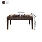 54.3"L x 33.5"W x 29.5"H Rectangle 4 Legs Luxury Table Fixed Table for Dining Room Clearhalo ' dining_table' 'Dining Tables & Seating' 'Dining Tables' 'furn' 'furn_dining_table' 'Furniture' 'furniture_dining_table' 'Kitchen & Dining Furniture' 'kitchen&dining_furn' 'kitchen' 'kitchen_dining_table' 4239071