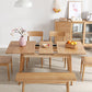 Rectangle 4 Legs Dining Table Wood Color Extendable Table with Oakwood Solid Wood Clearhalo ' dining_table' 'Dining Tables & Seating' 'Dining Tables' 'furn' 'furn_dining_table' 'Furniture' 'furniture_dining_table' 'Kitchen & Dining Furniture' 'kitchen&dining_furn' 'kitchen' 'kitchen_dining_table' 4239095