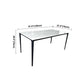 Sintered Stone White Dining Table Industrial 4 Legs Table for Dining Room Clearhalo ' dining_table' 'Dining Tables & Seating' 'Dining Tables' 'furn' 'furn_dining_table' 'Furniture' 'furniture_dining_table' 'Kitchen & Dining Furniture' 'kitchen&dining_furn' 'kitchen' 'kitchen_dining_table' 4239127