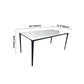 Sintered Stone White Dining Table Industrial 4 Legs Table for Dining Room Clearhalo ' dining_table' 'Dining Tables & Seating' 'Dining Tables' 'furn' 'furn_dining_table' 'Furniture' 'furniture_dining_table' 'Kitchen & Dining Furniture' 'kitchen&dining_furn' 'kitchen' 'kitchen_dining_table' 4239129