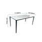 Sintered Stone White Dining Table Industrial 4 Legs Table for Dining Room Clearhalo ' dining_table' 'Dining Tables & Seating' 'Dining Tables' 'furn' 'furn_dining_table' 'Furniture' 'furniture_dining_table' 'Kitchen & Dining Furniture' 'kitchen&dining_furn' 'kitchen' 'kitchen_dining_table' 4239132