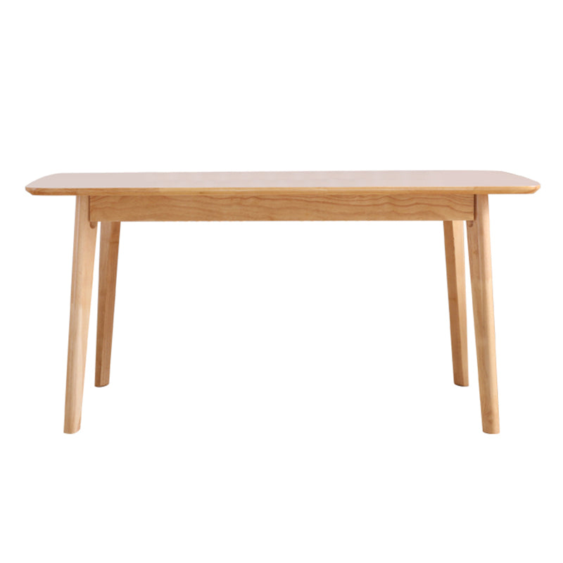 Modern Rectangle Dining Table Solid Wood 4 Legs Dining Table for Home Use Natural Without Chairs Clearhalo ' dining_table' 'Dining Tables & Seating' 'Dining Tables' 'furn' 'furn_dining_table' 'Furniture' 'furniture_dining_table' 'Kitchen & Dining Furniture' 'kitchen&dining_furn' 'kitchen' 'kitchen_dining_table' 4239134