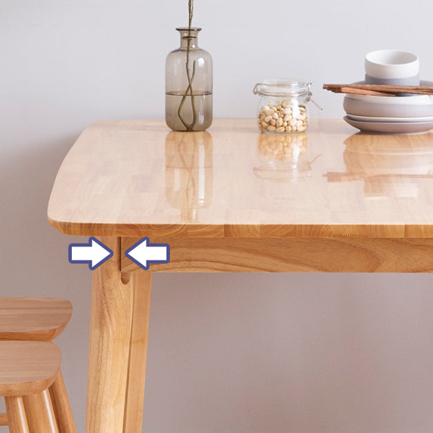Modern Rectangle Dining Table Solid Wood 4 Legs Dining Table for Home Use Clearhalo ' dining_table' 'Dining Tables & Seating' 'Dining Tables' 'furn' 'furn_dining_table' 'Furniture' 'furniture_dining_table' 'Kitchen & Dining Furniture' 'kitchen&dining_furn' 'kitchen' 'kitchen_dining_table' 4239141
