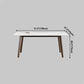 Rectangle Industrial Dining Table White Fixed Table with Sintered Stone Clearhalo ' dining_table' 'Dining Tables & Seating' 'Dining Tables' 'furn' 'furn_dining_table' 'Furniture' 'furniture_dining_table' 'Kitchen & Dining Furniture' 'kitchen&dining_furn' 'kitchen' 'kitchen_dining_table' 4239156