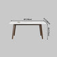 Rectangle Industrial Dining Table White Fixed Table with Sintered Stone Clearhalo ' dining_table' 'Dining Tables & Seating' 'Dining Tables' 'furn' 'furn_dining_table' 'Furniture' 'furniture_dining_table' 'Kitchen & Dining Furniture' 'kitchen&dining_furn' 'kitchen' 'kitchen_dining_table' 4239158