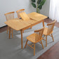 Modern Style Dining Table Rectangle Solid Wood Drop-Leaf Table with 4 Legs Clearhalo ' dining_table' 'Dining Tables & Seating' 'Dining Tables' 'furn' 'furn_dining_table' 'Furniture' 'furniture_dining_table' 'Kitchen & Dining Furniture' 'kitchen&dining_furn' 'kitchen' 'kitchen_dining_table' 4239161