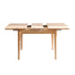 Modern Style Dining Table Rectangle Solid Wood Drop-Leaf Table with 4 Legs Natural 51.2"L x 31.5"W x 29.5"H Without Chairs Clearhalo ' dining_table' 'Dining Tables & Seating' 'Dining Tables' 'furn' 'furn_dining_table' 'Furniture' 'furniture_dining_table' 'Kitchen & Dining Furniture' 'kitchen&dining_furn' 'kitchen' 'kitchen_dining_table' 4239162