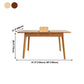 Modern Style Dining Table Rectangle Solid Wood Drop-Leaf Table with 4 Legs Clearhalo ' dining_table' 'Dining Tables & Seating' 'Dining Tables' 'furn' 'furn_dining_table' 'Furniture' 'furniture_dining_table' 'Kitchen & Dining Furniture' 'kitchen&dining_furn' 'kitchen' 'kitchen_dining_table' 4239176