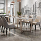 Luxury Sintered Stone Dining Table Rectangle Table with Trestle Pedestal Clearhalo ' dining_table' 'Dining Tables & Seating' 'Dining Tables' 'furn' 'furn_dining_table' 'Furniture' 'furniture_dining_table' 'Kitchen & Dining Furniture' 'kitchen&dining_furn' 'kitchen' 'kitchen_dining_table' 4239223