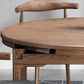 Modern Brown Dining Table Round Solid Wood Dining Table with 4 Legs for Home Clearhalo ' dining_table' 'Dining Tables & Seating' 'Dining Tables' 'furn' 'furn_dining_table' 'Furniture' 'furniture_dining_table' 'Kitchen & Dining Furniture' 'kitchen&dining_furn' 'kitchen' 'kitchen_dining_table' 4239237