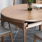 Modern Brown Dining Table Round Solid Wood Dining Table with 4 Legs for Home Clearhalo ' dining_table' 'Dining Tables & Seating' 'Dining Tables' 'furn' 'furn_dining_table' 'Furniture' 'furniture_dining_table' 'Kitchen & Dining Furniture' 'kitchen&dining_furn' 'kitchen' 'kitchen_dining_table' 4239238