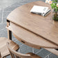 Modern Brown Dining Table Round Solid Wood Dining Table with 4 Legs for Home Clearhalo ' dining_table' 'Dining Tables & Seating' 'Dining Tables' 'furn' 'furn_dining_table' 'Furniture' 'furniture_dining_table' 'Kitchen & Dining Furniture' 'kitchen&dining_furn' 'kitchen' 'kitchen_dining_table' 4239240