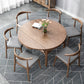 Modern Brown Dining Table Round Solid Wood Dining Table with 4 Legs for Home Clearhalo ' dining_table' 'Dining Tables & Seating' 'Dining Tables' 'furn' 'furn_dining_table' 'Furniture' 'furniture_dining_table' 'Kitchen & Dining Furniture' 'kitchen&dining_furn' 'kitchen' 'kitchen_dining_table' 4239245