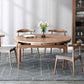 Modern Brown Dining Table Round Solid Wood Dining Table with 4 Legs for Home Clearhalo ' dining_table' 'Dining Tables & Seating' 'Dining Tables' 'furn' 'furn_dining_table' 'Furniture' 'furniture_dining_table' 'Kitchen & Dining Furniture' 'kitchen&dining_furn' 'kitchen' 'kitchen_dining_table' 4239247