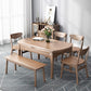 Modern Brown Dining Table Round Solid Wood Dining Table with 4 Legs for Home Clearhalo ' dining_table' 'Dining Tables & Seating' 'Dining Tables' 'furn' 'furn_dining_table' 'Furniture' 'furniture_dining_table' 'Kitchen & Dining Furniture' 'kitchen&dining_furn' 'kitchen' 'kitchen_dining_table' 4239248