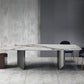 Metal Traditional Luxury Rectangle Table Sintered Stone Indoor Table for Kitchen Clearhalo ' dining_table' 'Dining Tables & Seating' 'Dining Tables' 'furn' 'furn_dining_table' 'Furniture' 'furniture_dining_table' 'Kitchen & Dining Furniture' 'kitchen&dining_furn' 'kitchen' 'kitchen_dining_table' 4239252