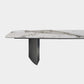 Metal Traditional Luxury Rectangle Table Sintered Stone Indoor Table for Kitchen Clearhalo ' dining_table' 'Dining Tables & Seating' 'Dining Tables' 'furn' 'furn_dining_table' 'Furniture' 'furniture_dining_table' 'Kitchen & Dining Furniture' 'kitchen&dining_furn' 'kitchen' 'kitchen_dining_table' 4239255