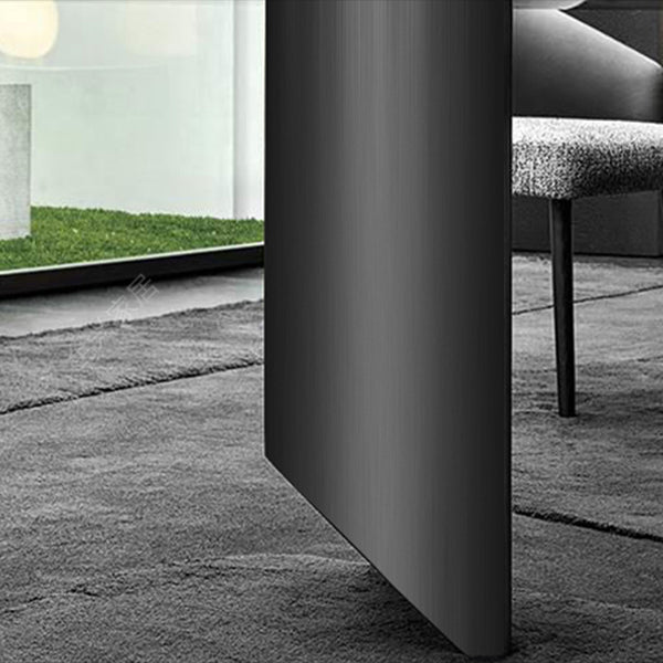 Metal Traditional Luxury Rectangle Table Sintered Stone Indoor Table for Kitchen Clearhalo ' dining_table' 'Dining Tables & Seating' 'Dining Tables' 'furn' 'furn_dining_table' 'Furniture' 'furniture_dining_table' 'Kitchen & Dining Furniture' 'kitchen&dining_furn' 'kitchen' 'kitchen_dining_table' 4239260