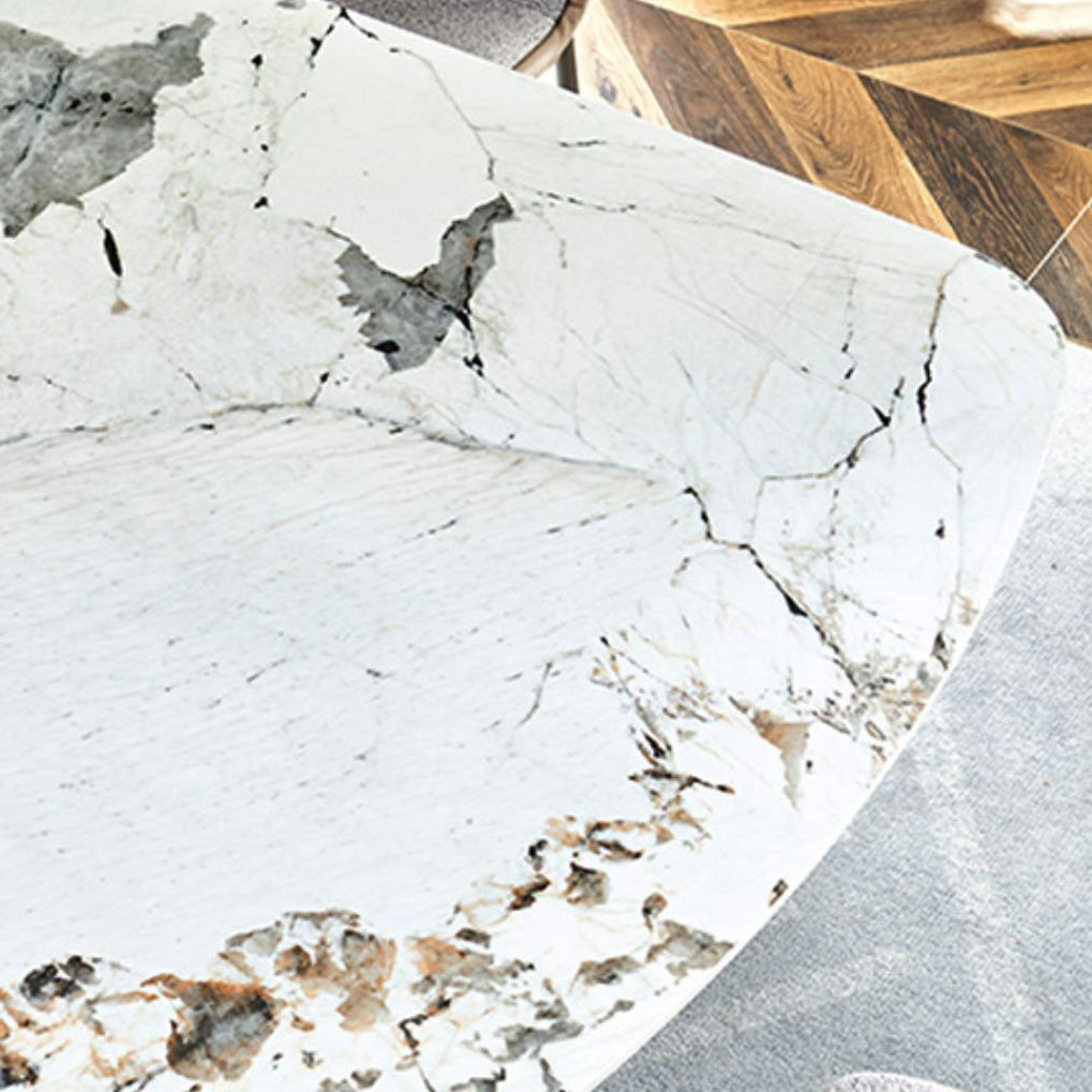 Metal Traditional Luxury Rectangular Table Sintered Stone Table Clearhalo ' dining_table' 'Dining Tables & Seating' 'Dining Tables' 'furn' 'furn_dining_table' 'Furniture' 'furniture_dining_table' 'Kitchen & Dining Furniture' 'kitchen&dining_furn' 'kitchen' 'kitchen_dining_table' 4239274