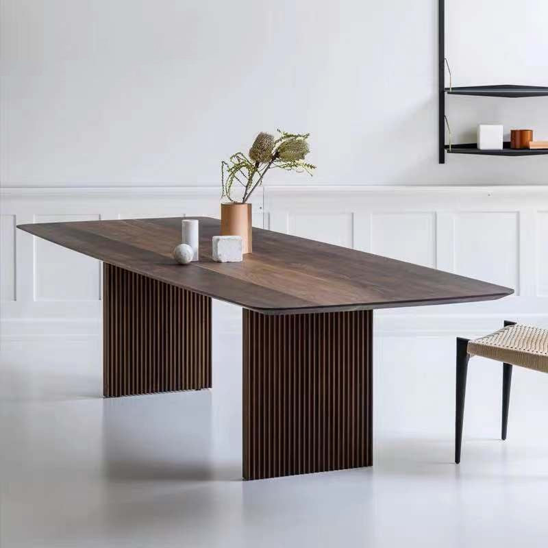Solid Wood Contemporary Rectangle Table Wood Top Table for Dining Room Clearhalo ' dining_table' 'Dining Tables & Seating' 'Dining Tables' 'furn' 'furn_dining_table' 'Furniture' 'furniture_dining_table' 'Kitchen & Dining Furniture' 'kitchen&dining_furn' 'kitchen' 'kitchen_dining_table' 4239290