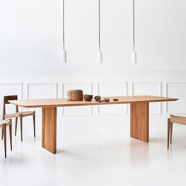 Solid Wood Contemporary Rectangle Table Wood Top Table for Dining Room Clearhalo ' dining_table' 'Dining Tables & Seating' 'Dining Tables' 'furn' 'furn_dining_table' 'Furniture' 'furniture_dining_table' 'Kitchen & Dining Furniture' 'kitchen&dining_furn' 'kitchen' 'kitchen_dining_table' 4239291