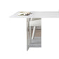 Modern Rectangle Dining Table White Sintered Stone Dining Table with Acrylic Base for Kitchen Clearhalo ' dining_table' 'Dining Tables & Seating' 'Dining Tables' 'furn' 'furn_dining_table' 'Furniture' 'furniture_dining_table' 'Kitchen & Dining Furniture' 'kitchen&dining_furn' 'kitchen' 'kitchen_dining_table' 4239308