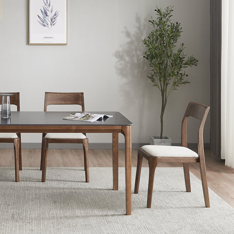 Contemporary Wood Home Side Chair Natural Open Back Dining Chair (Set of 2) Clearhalo ' kitchen&dining_furn' 'Dining Chairs' 'Dining Tables & Seating' 'dining_chair' 'furn' 'furn_dining_chair' 'Furniture' 'furniture_dining_chair' 'Kitchen & Dining Furniture' 'kitchen' 4239315