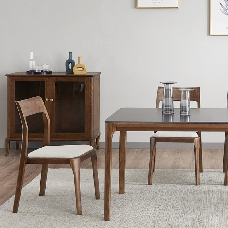 Contemporary Wood Home Side Chair Natural Open Back Dining Chair (Set of 2) Clearhalo ' kitchen&dining_furn' 'Dining Chairs' 'Dining Tables & Seating' 'dining_chair' 'furn' 'furn_dining_chair' 'Furniture' 'furniture_dining_chair' 'Kitchen & Dining Furniture' 'kitchen' 4239316