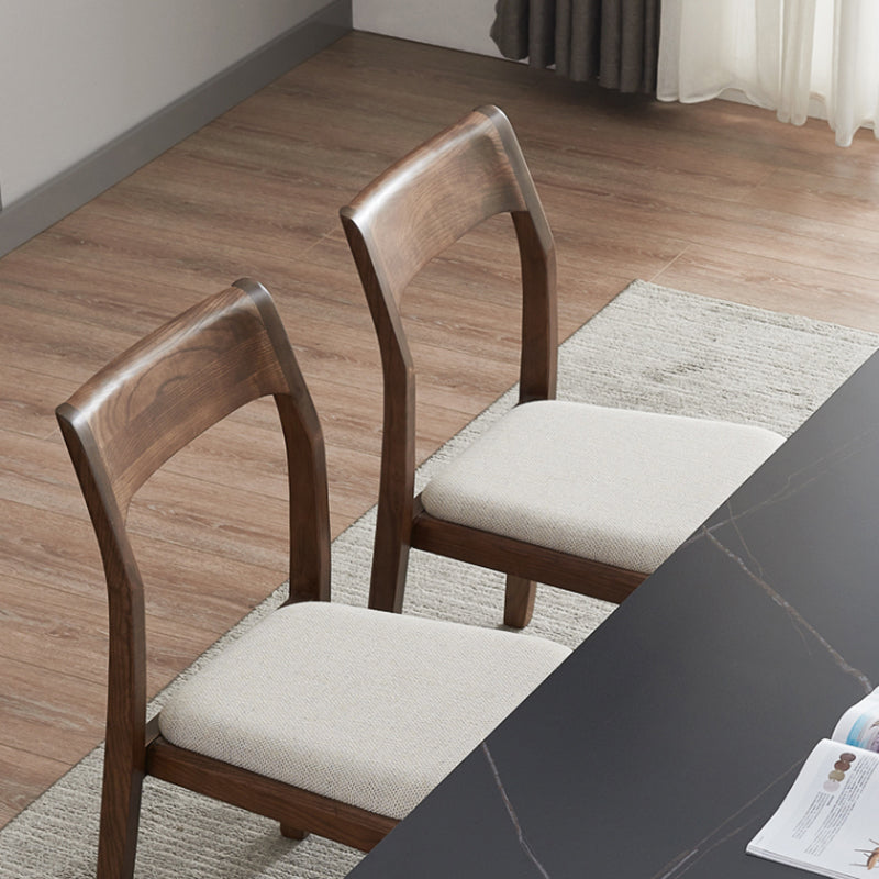 Contemporary Wood Home Side Chair Natural Open Back Dining Chair (Set of 2) Clearhalo ' kitchen&dining_furn' 'Dining Chairs' 'Dining Tables & Seating' 'dining_chair' 'furn' 'furn_dining_chair' 'Furniture' 'furniture_dining_chair' 'Kitchen & Dining Furniture' 'kitchen' 4239322