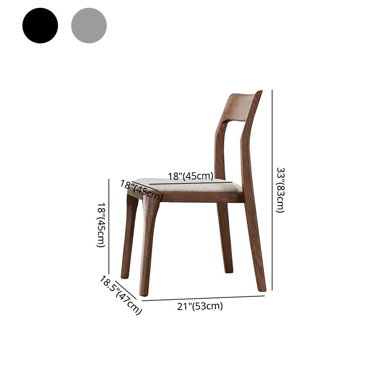 Contemporary Wood Home Side Chair Natural Open Back Dining Chair (Set of 2) Clearhalo ' kitchen&dining_furn' 'Dining Chairs' 'Dining Tables & Seating' 'dining_chair' 'furn' 'furn_dining_chair' 'Furniture' 'furniture_dining_chair' 'Kitchen & Dining Furniture' 'kitchen' 4239323