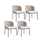 Modern Style Linen Fabric Dining Chairs Solid Back Upholstered Chairs for Home Use White 4 Piece Set Clearhalo ' kitchen&dining_furn' 'Dining Chairs' 'Dining Tables & Seating' 'dining_chair' 'furn' 'furn_dining_chair' 'Furniture' 'furniture_dining_chair' 'Kitchen & Dining Furniture' 'kitchen' 4239329