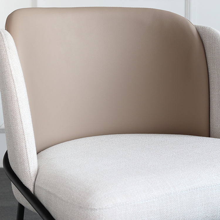 Modern Style Linen Fabric Dining Chairs Solid Back Upholstered Chairs for Home Use Clearhalo ' kitchen&dining_furn' 'Dining Chairs' 'Dining Tables & Seating' 'dining_chair' 'furn' 'furn_dining_chair' 'Furniture' 'furniture_dining_chair' 'Kitchen & Dining Furniture' 'kitchen' 4239335