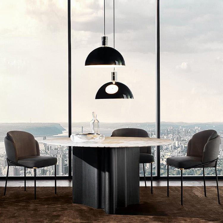 Modern Style Linen Fabric Dining Chairs Solid Back Upholstered Chairs for Home Use Clearhalo ' kitchen&dining_furn' 'Dining Chairs' 'Dining Tables & Seating' 'dining_chair' 'furn' 'furn_dining_chair' 'Furniture' 'furniture_dining_chair' 'Kitchen & Dining Furniture' 'kitchen' 4239341