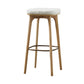 Industrial Style Armless Barstool Leather 30-inch Seat Height Counter Stools White Backless 1 Piece Clearhalo 'Bar Furniture' 'Bar Stools' 'bar_stools' 'furn' 'furn_bar_stools' 'furniture_bar_stools' 'Kitchen & Dining Furniture' 'kitchen&dining_furn' 'kitchen' 'kitchen_furn' Furniture' 4239354