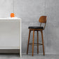Industrial Style Armless Barstool Leather 30-inch Seat Height Counter Stools Clearhalo 'Bar Furniture' 'Bar Stools' 'bar_stools' 'furn' 'furn_bar_stools' 'furniture_bar_stools' 'Kitchen & Dining Furniture' 'kitchen&dining_furn' 'kitchen' 'kitchen_furn' Furniture' 4239355
