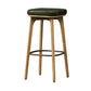Industrial Style Armless Barstool Leather 30-inch Seat Height Counter Stools Army Green Backless 1 Piece Clearhalo 'Bar Furniture' 'Bar Stools' 'bar_stools' 'furn' 'furn_bar_stools' 'furniture_bar_stools' 'Kitchen & Dining Furniture' 'kitchen&dining_furn' 'kitchen' 'kitchen_furn' Furniture' 4239357