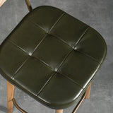 Industrial Style Armless Barstool Leather 30-inch Seat Height Counter Stools Clearhalo 'Bar Furniture' 'Bar Stools' 'bar_stools' 'furn' 'furn_bar_stools' 'furniture_bar_stools' 'Kitchen & Dining Furniture' 'kitchen&dining_furn' 'kitchen' 'kitchen_furn' Furniture' 4239365