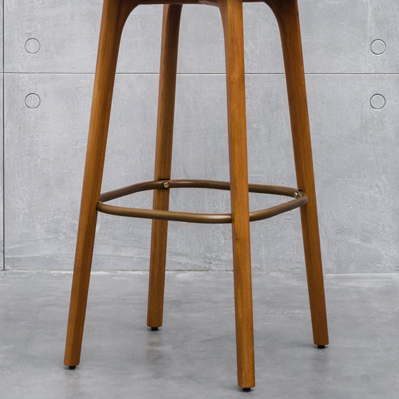 Industrial Style Armless Barstool Leather 30-inch Seat Height Counter Stools Clearhalo 'Bar Furniture' 'Bar Stools' 'bar_stools' 'furn' 'furn_bar_stools' 'furniture_bar_stools' 'Kitchen & Dining Furniture' 'kitchen&dining_furn' 'kitchen' 'kitchen_furn' Furniture' 4239366