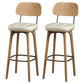 Industrial Style Armless Barstool Leather 30-inch Seat Height Counter Stools White With Back 2 Piece Set Clearhalo 'Bar Furniture' 'Bar Stools' 'bar_stools' 'furn' 'furn_bar_stools' 'furniture_bar_stools' 'Kitchen & Dining Furniture' 'kitchen&dining_furn' 'kitchen' 'kitchen_furn' Furniture' 4239373