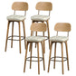 Industrial Style Armless Barstool Leather 30-inch Seat Height Counter Stools White With Back 4 Piece Set Clearhalo 'Bar Furniture' 'Bar Stools' 'bar_stools' 'furn' 'furn_bar_stools' 'furniture_bar_stools' 'Kitchen & Dining Furniture' 'kitchen&dining_furn' 'kitchen' 'kitchen_furn' Furniture' 4239380