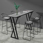 Stone Top Bar Table 42-inch Height Industrial Style Bistro Table for Restaurant Clearhalo 'Bar Furniture' 'Bar Tables' 'bar_tables' 'Furniture' 'furniture_bar_tables' 'Kitchen & Dining Furniture' 'kitchen&dining_furn' 'kitchen' 4240120