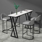 Stone Top Bar Table 42-inch Height Industrial Style Bistro Table for Restaurant Clearhalo 'Bar Furniture' 'Bar Tables' 'bar_tables' 'Furniture' 'furniture_bar_tables' 'Kitchen & Dining Furniture' 'kitchen&dining_furn' 'kitchen' 4240125