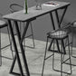 Stone Top Bar Table 42-inch Height Industrial Style Bistro Table for Restaurant Clearhalo 'Bar Furniture' 'Bar Tables' 'bar_tables' 'Furniture' 'furniture_bar_tables' 'Kitchen & Dining Furniture' 'kitchen&dining_furn' 'kitchen' 4240126