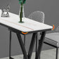 Stone Top Bar Table 42-inch Height Industrial Style Bistro Table for Restaurant Clearhalo 'Bar Furniture' 'Bar Tables' 'bar_tables' 'Furniture' 'furniture_bar_tables' 'Kitchen & Dining Furniture' 'kitchen&dining_furn' 'kitchen' 4240129