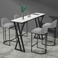 Stone Top Bar Table 42-inch Height Industrial Style Bistro Table for Restaurant Clearhalo 'Bar Furniture' 'Bar Tables' 'bar_tables' 'Furniture' 'furniture_bar_tables' 'Kitchen & Dining Furniture' 'kitchen&dining_furn' 'kitchen' 4240132