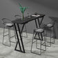 Stone Top Bar Table 42-inch Height Industrial Style Bistro Table for Restaurant Clearhalo 'Bar Furniture' 'Bar Tables' 'bar_tables' 'Furniture' 'furniture_bar_tables' 'Kitchen & Dining Furniture' 'kitchen&dining_furn' 'kitchen' 4240133