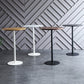 Industrial Wood Bar Dining Table Round Indoor Bistro Table with Single Pedestal Clearhalo 'Bar Furniture' 'Bar Tables' 'bar_tables' 'Furniture' 'furniture_bar_tables' 'Kitchen & Dining Furniture' 'kitchen&dining_furn' 'kitchen' 4240153